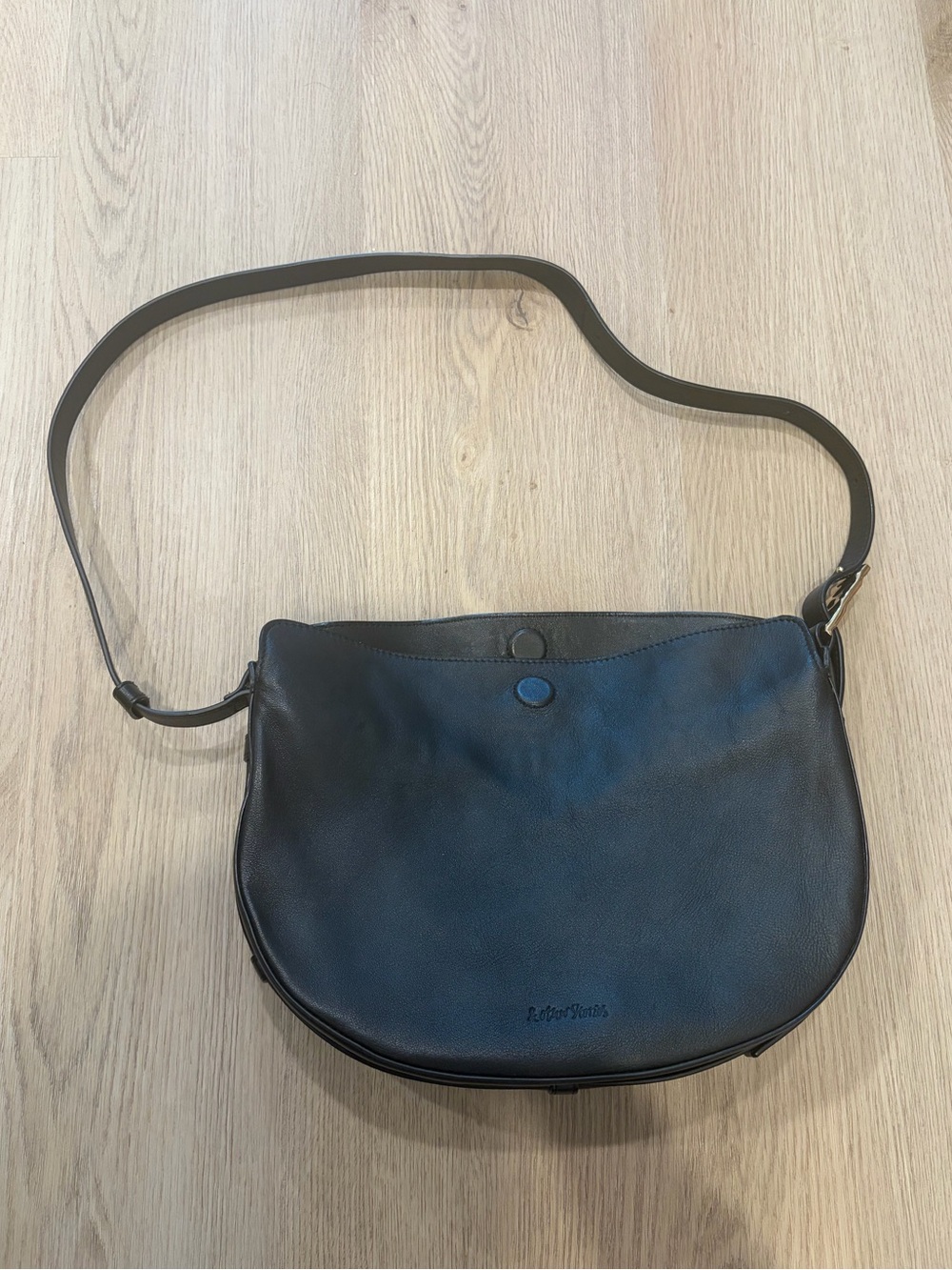Black Leather Crossbody Bag